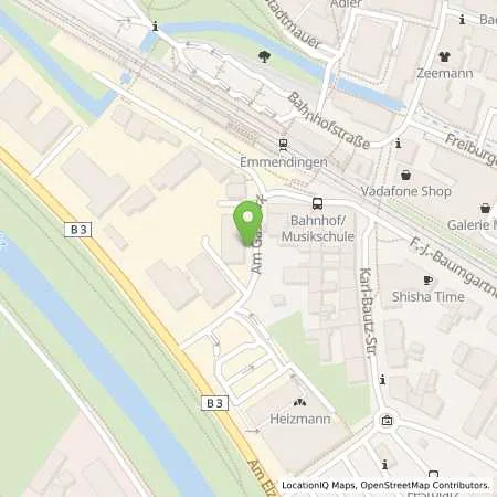 Standortübersicht der Tankstelle Energiedienst Holding AG in 79312 Emmendingen