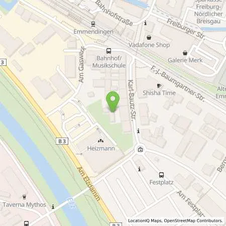 Standortübersicht der Tankstelle Energiedienst Holding AG in 79312 Emmendingen