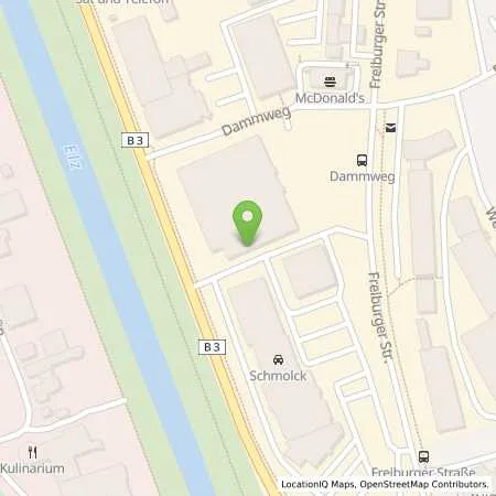 Standortübersicht der Tankstelle Schmolck GmbH & Co. KG in 79312 Emmendingen