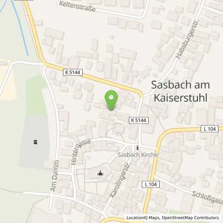 Standortübersicht der Tankstelle EnBW mobility+ AG und Co.KG in 79361 Sasbach am Kaiserstuhl