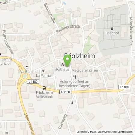 Standortübersicht der Tankstelle deer GmbH in 71292 Friolzheim