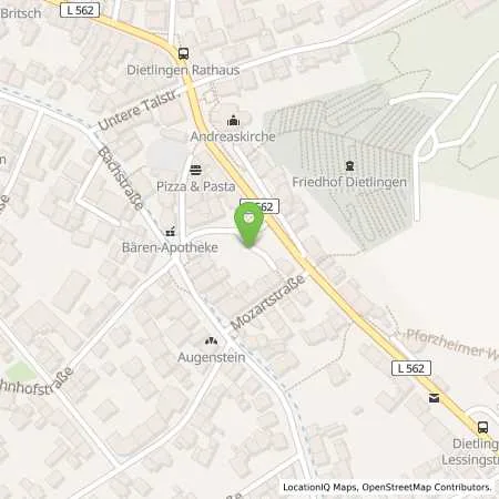 Standortübersicht der Tankstelle Gemeinde Keltern in 75210 Keltern