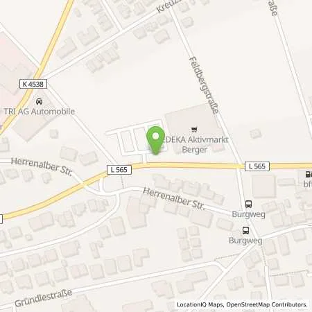 Standortübersicht der Tankstelle SWP Stadtwerke Pforzheim GmbH&Co.KG in 75217 Birkenfeld