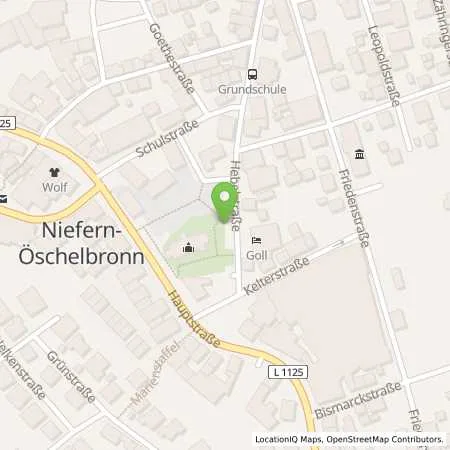 Standortübersicht der Tankstelle Energie- und Wasserversorgung Bruchsal GmbH in 75223 Niefern-Öschelbronn