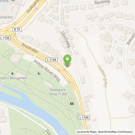 Standortübersicht der Tankstelle Stadtwerke Mühlacker GmbH in 75417 Mühlacker