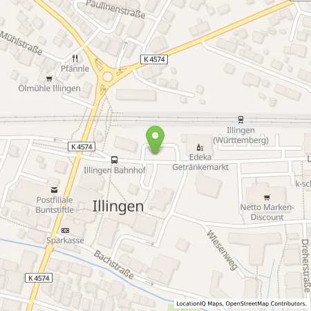 Standortübersicht der Tankstelle EnBW mobility+ AG und Co.KG in 75428 Illingen
