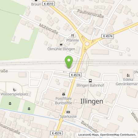 Standortübersicht der Strom (Elektro) Tankstelle: EnBW mobility+ AG und Co.KG in 75428, Illingen