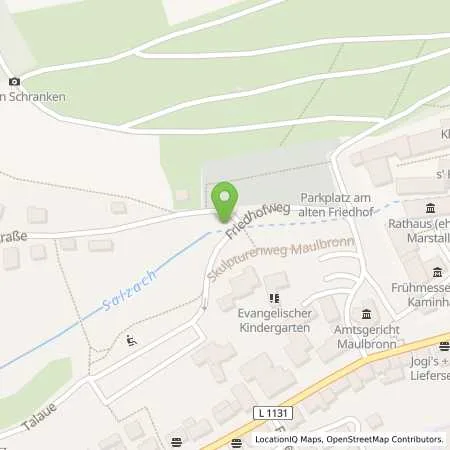 Standortübersicht der Tankstelle SWP Stadtwerke Pforzheim GmbH&Co.KG in 75443 Maulbronn