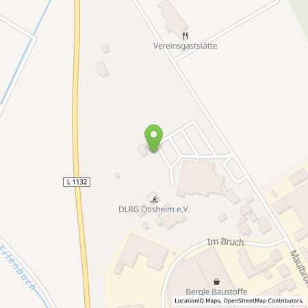 Standortübersicht der Strom (Elektro) Tankstelle: SWP Stadtwerke Pforzheim GmbH&Co.KG in 75443, tisheim