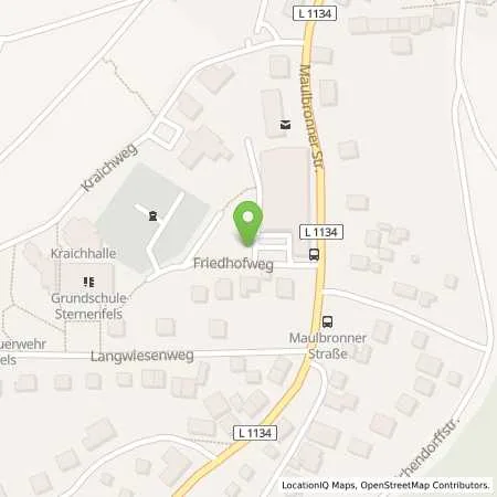 Standortübersicht der Tankstelle EnBW mobility+ AG und Co.KG in 75447 Sternenfels