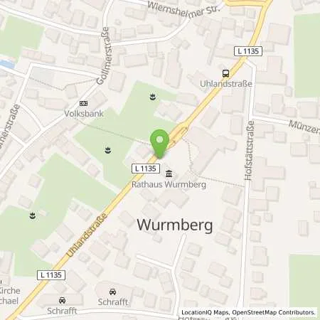 Standortübersicht der Tankstelle EnBW mobility+ AG und Co.KG in 75449 Wurmberg