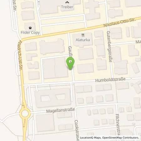 Standortübersicht der Tankstelle Stadtwerke Leinfelden-Echterdingen Vertriebs GmbH in 70771 Leinfelden-Echterdingen