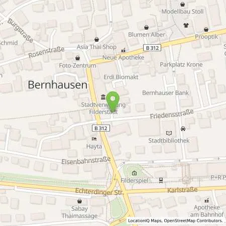 Standortübersicht der Tankstelle Filderstadtwerke in 70794 Filderstadt