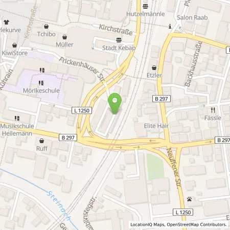 Standortübersicht der Tankstelle Stadtwerke Nürtingen GmbH in 72622 Nürtingen