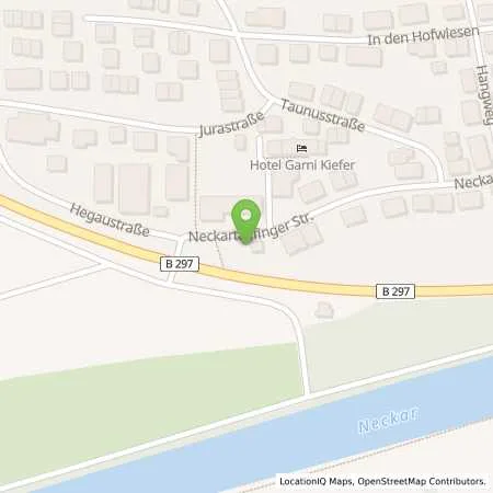 Standortübersicht der Tankstelle Stadtwerke Nürtingen GmbH in 72622 Nürtingen