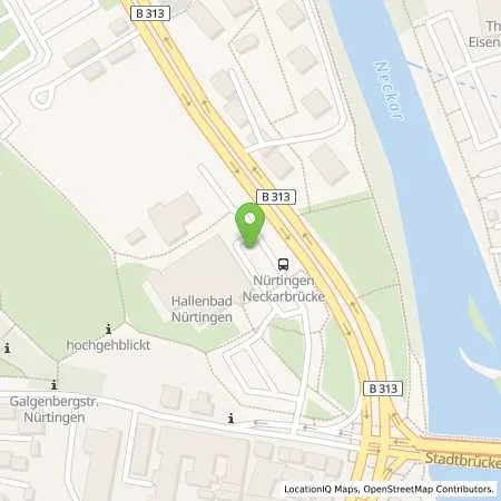 Standortübersicht der Tankstelle Stadtwerke Nürtingen GmbH in 72622 Nürtingen