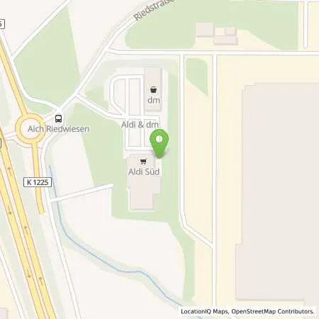 Standortübersicht der Tankstelle ALDI SÜD in 72631 Aichtal