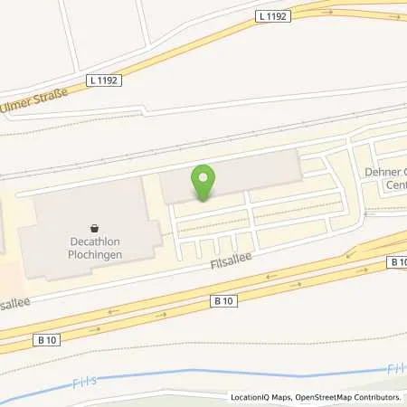 Standortübersicht der Tankstelle Allego GmbH in 73207 Plochingen