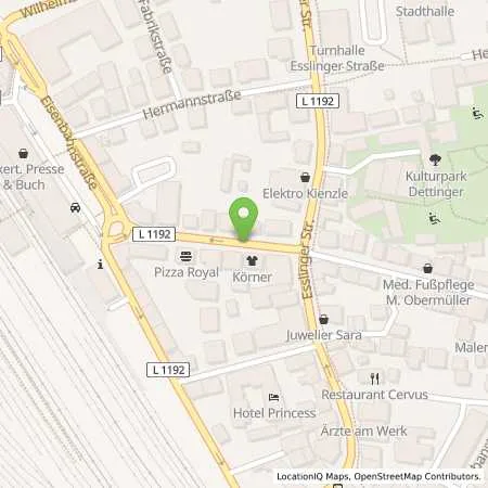 Standortübersicht der Tankstelle EnBW mobility+ AG und Co.KG in 73207 Plochingen