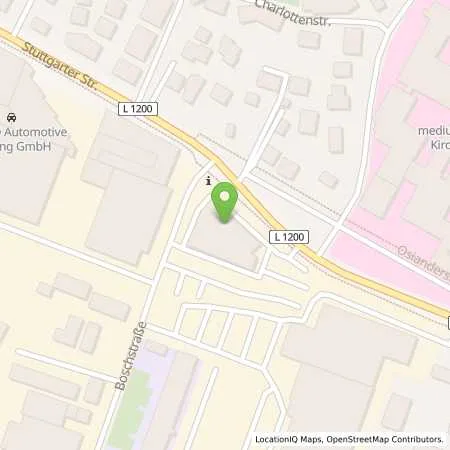 Standortübersicht der Tankstelle Autohaus Entenmann GmbH & Co. KG in 73230 Kirchheim/Teck