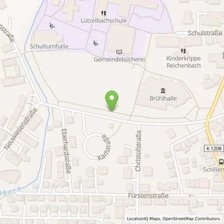 Standortübersicht der Tankstelle EnBW mobility+ AG und Co.KG in 73262 Reichenbach