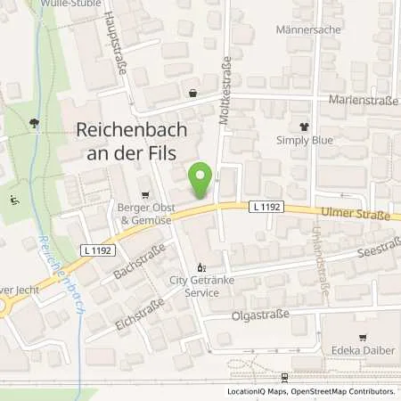 Standortübersicht der Tankstelle EnBW mobility+ AG und Co.KG in 73262 Reichenbach