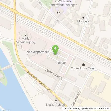 Standortübersicht der Tankstelle ALDI SÜD in 73728 Esslingen am Neckar