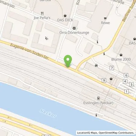 Standortübersicht der Tankstelle EnBW mobility+ AG und Co.KG in 73728 Esslingen