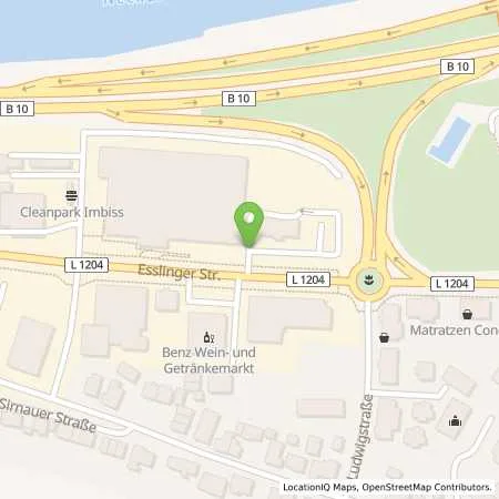 Standortübersicht der Tankstelle EnBW mobility+ AG und Co.KG in 73779 Deizisau