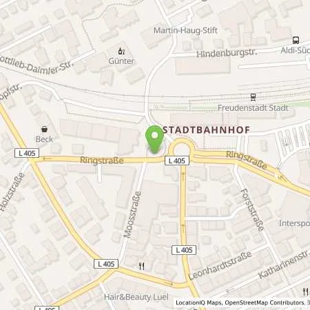 Standortübersicht der Tankstelle Stadtwerke Freudenstadt GmbH & Co. KG in 72250 Freudenstadt