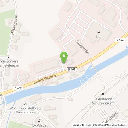 Standortübersicht der Strom (Elektro) Tankstelle: EnBW mobility+ AG und Co.KG in 72270, Baiersbronn