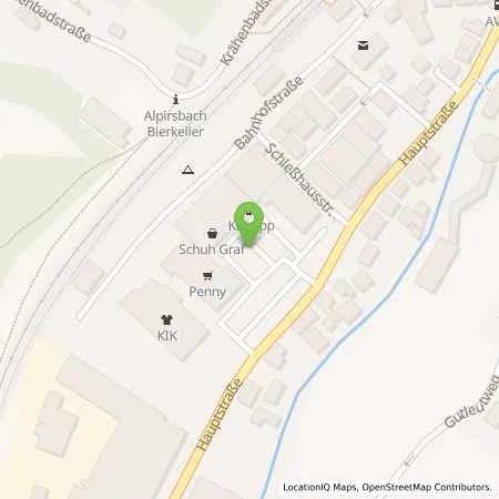 Standortübersicht der Tankstelle Bürgerenergie Schwarzwald e.G. in 72275 Alpirsbach