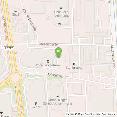 Standortübersicht der Tankstelle Hahn Sportwagen Göppingen GmbH in 73037 Göppingen