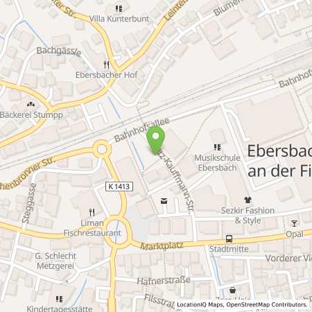 Standortübersicht der Strom (Elektro) Tankstelle: EnBW mobility+ AG und Co.KG in 73061, Ebersbach