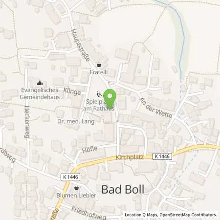 Standortübersicht der Tankstelle Albwerk GmbH & Co. KG in 73087 Bad Boll