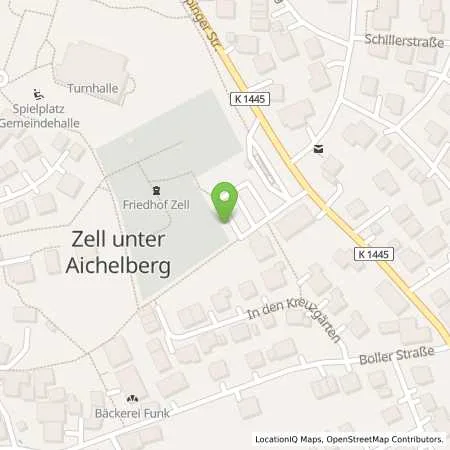 Standortübersicht der Tankstelle EnBW mobility+ AG und Co.KG in 73119 Zell unter Aichelberg