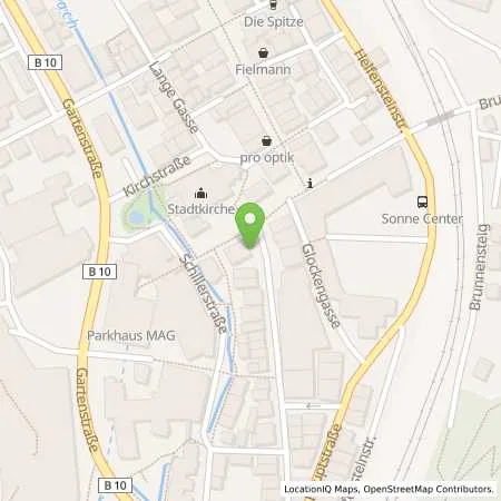 Standortübersicht der Tankstelle GP JOULE Connect GmbH in 73312 Geislingen