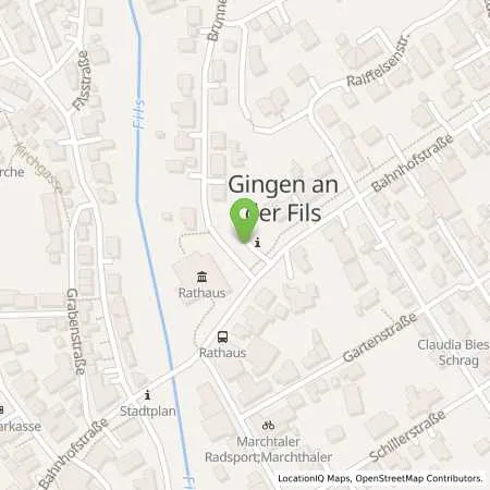 Standortübersicht der Tankstelle Albwerk GmbH & Co. KG in 73333 Gingen