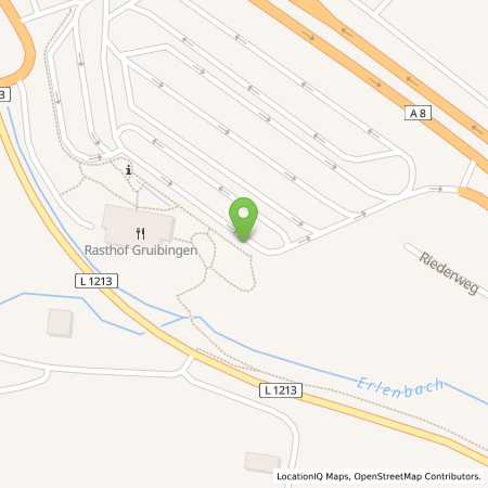Standortübersicht der Strom (Elektro) Tankstelle: IONITY GmbH in 73344, Gruibingen