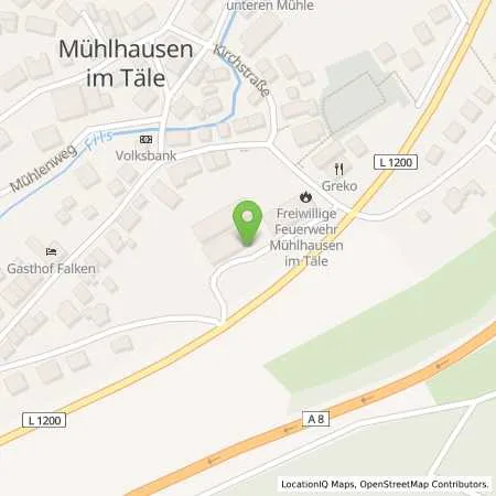 Standortübersicht der Tankstelle Albwerk GmbH & Co. KG in 73347 Mühlhausen