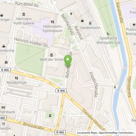 Standortübersicht der Tankstelle APCOA PARKING Deutschland GmbH in 89518 Heidenheim