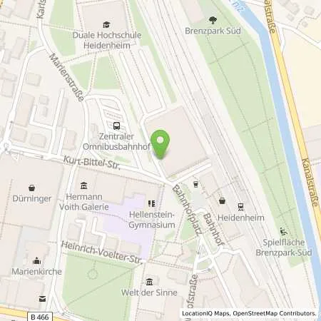 Standortübersicht der Tankstelle Charge-ON in 89518 Heidenheim