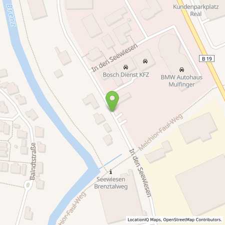 Standortübersicht der Strom (Elektro) Tankstelle: Autohaus Walter Mulfinger GmbH in 89520, Heidenheim / Benz