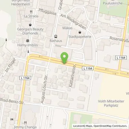 Standortübersicht der Tankstelle APCOA PARKING Deutschland GmbH in 89522 Heidenheim