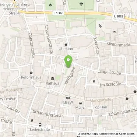 Standortübersicht der Tankstelle EnBW mobility+ AG und Co.KG in 89537 Giengen an der Brenz