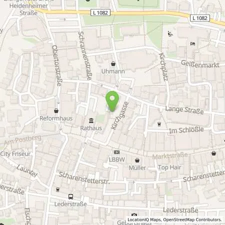 Standortübersicht der Tankstelle EnBW ODR AG in 89537 Giengen an der Brenz