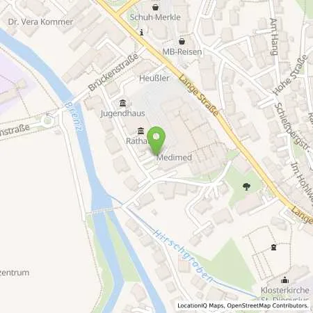 Standortübersicht der Tankstelle TWH - Technische Werke Herbrechtingen GmbH in 89542 Herbrechtingen