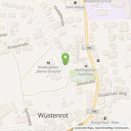 Standortübersicht der Tankstelle Stadtwerke Schwäbisch Hall GmbH in 71543 Wüstenrot