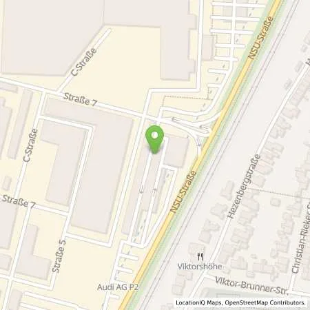 Standortübersicht der Tankstelle Audi AG in 74172 Neckarsulm