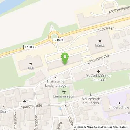 Standortübersicht der Tankstelle EnBW mobility+ AG und Co.KG in 74196 Neuenstadt am Kocher